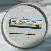 Carta aromatica Bastoncini aromatici 카르타 아로마티카 바스톤치니 아로마티치 이태리 인센스 스틱 향 피우기 홀더 세트, blue