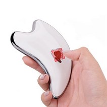 도자기괄사 괄사 유기괄사 옥괄사 전기 얼굴 마사지 충전식 리프팅 도구 긁기 피부 과샤 바디 리프트 구아샤, [04] White without box