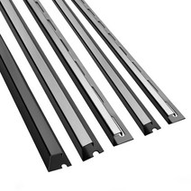 티타늄 블랙 폴리싱 사각 재료분리대(2.4M), 15X15mm