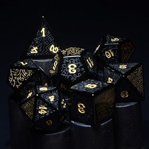 점성학 주역점 흑요석 dnd 모듈 coc 실행 그룹 trpg 주사위 크툴루 보드 게임, 흑요석 그래피티 세븐피스 세트