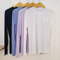 루이까스텔 여성 여름 60%세일!! 냉감 잔스트라이프 라운드 이너 티셔츠 (4color) IN3LTTS383 @루이까스텔 뉴코아인천논현