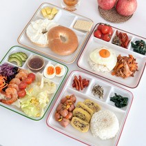 컬러라인 도자기 식판 4종세트, 컬러라인 식판 4종세트