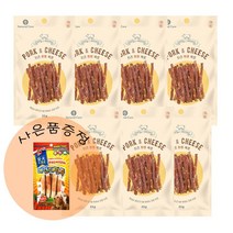 네츄럴코어 강아지 치즈 간식 7종 셋트 + 만도스페샬푸드4p 1개증정, 1개, 포크치즈7개묶음