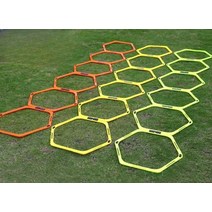 민첩 육각 스텝 사다리 축구 연습 운동 트레이닝, 주황색  1세트
