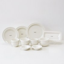 시라쿠스 메이플 4인 그릇세트 14p, 화이트