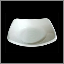 대명멜라민 미색 - 멜라민 웰빙 사각찬기 (국내생산 멜라민 흰그릇 하얀그릇 업소용그릇), (2T-S403), 3호