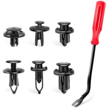120pcs 자동차 플라스틱 리벳 리테이너 6.3mm 8mm 9mm 10mm 확장 나사 교체 키트 범퍼 푸시 리벳 클립, 보여진 바와 같이, 하나