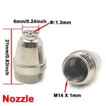 가스용접기 토치 절단기 CO2 프리미엄 AG60 플라즈마 커팅 토치 소모품 SG55 팁 전극 60A 커터 용 노즐, 02 10Set  20Pcs