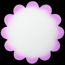 (디머스) 교실 게시판 환경 구성 꾸미기 폼아트 스치로폼 모양판 꽃판 보라(대), 단품