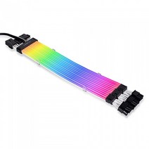 [pw12-pv2] Lian Li Strimer Plus V2 트리플 8핀 (PW12-PV2) - 주소 지정 가능한 RGB VGA 전원 케이블 (컨트롤러 미포함) - 트리플 8핀 GPU 커넥터용 P, Cable