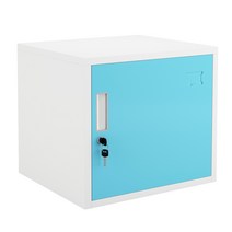 파일철보관함 사물함 락카장 관물대 물품보관함 미니사물함, 30x35x30 화이트 단일 문 1.1mm