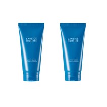 2개 라네즈 옴므 액티브 워터 폼 클렌저 150ml+150ml