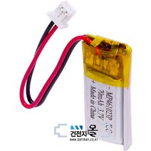 맥스파워 리튬폴리머 충전용 건전지 MP461023P (3.7V 70mAh) C51021RB (KC인증제품)