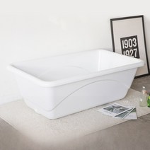 퍼스파 1300형 대형욕조 이동식 전신 성인 가정용 예쁜 반신욕욕조, 대형 (백색), 1개