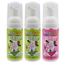 스노우버디 거품치약 45ml 3개 민트향 딸기향, 민트향1 딸기향2