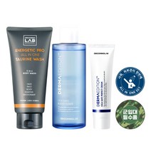 그루밍랩 군입대 훈련소 준비물 군인 군대 곰신 선물 남자 화장품 세트 3종 올인원 바디워시+스킨+로션