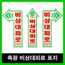 비상대피로 야광 피난라이프 비상구 바닥스티커