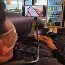 양손 프리 휴대폰 목걸이 거치대 침대 누워서 핸드폰 아이폰 갤럭시폴드 고정대 목 코브라 스마트폰 자바라 관절형 목걸이형 걸이 고정 홀더