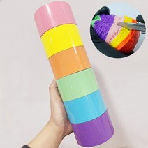 엠스퀘어 테이프공 만들기 테이프볼 컬러 오로라 실리콘 테이프 끈적볼 4.8cm 6cm, 기본컬러 4.8cm, 6+1세트