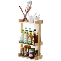 헬로요니 원목 양념통 선반 다용도선반