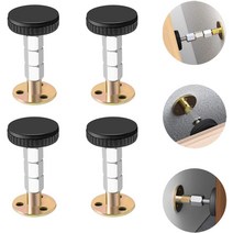 조정 가능한 침대 프레임 흔들림 방지 도구 흔들림 방지 해결사 헤드보드 스토퍼 침대 캐비닛 소파 책상용 엘레스코픽 지지 안정기(28-110mm 4 팩)