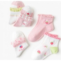 주니어양말 중목 5족세트 유아양말 초등학생양말