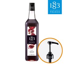 트렌드커피 1883 석류 시럽 1L+1883 정품 로고 시럽펌프, 1개