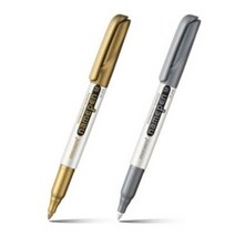 모나미 네임펜 M 금색 은색 낱본, 은색1개