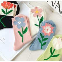 플라워 여성양말 5종세트