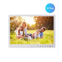 디지털액자 디지털 사진 프레임 17151312 인치 16:9 비디오 음악 슬라이드쇼, 협력사, EU 플러그, 화이트 15인치