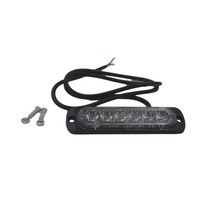 2x 12V-24V 6LED 트럭 스트로보 스코프 경찰 점멸 오토바이 라이트 Led 손전등 깜박이는 조명 레드 블루 앰, 한개옵션1, 06 Amber, 1개
