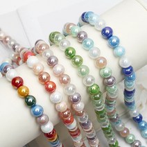 크리스탈 원석 비즈 구슬 팔찌 목걸이 만들기 비즈공예 DIY 재료, C.베이지믹스