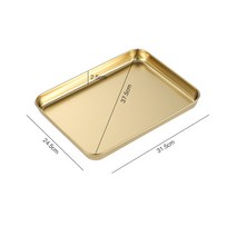 주방 304 스테인레스 스틸 스토리지 트레이 바베큐 킹 Bakeware 케이크 과자 주최자 접시 식품 용기 직사각형 요리, 러시아
