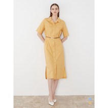 올리비아로렌 가죽 벨티드 셔츠형 원피스 VOCOA3M4331