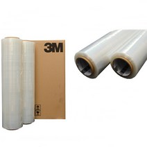 3M 스트레치 필름 15MIC 18MIC 20MIC 4롤 400M 산업용 공업용 랩 포장 비닐 포장용 보호 보관 파레트 파렛트 가전 제품 공장 투명 광택 점착성 습기 이물질 차단