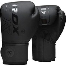 RDX 권투 글러브 킥복싱 장갑 남성 여성 프로 트레이닝 스파링 마야 가죽 무에타이 MMA 성인 헤비 펀칭 백 Mitts 포커스 패드 Workout 환기구ilated Palm 8, BLACK, 16OZ