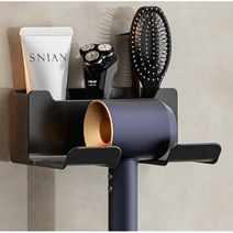 사오기 무타공 강력한 드라이 거치대 홀더, 블랙