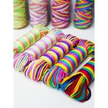 4.0mm 50yard 레인보우 파스텔 멀티컬러 대나무로프 밤부로프 (5color), 1.네온사인