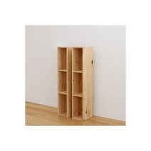 텐바이텐 갤러리데코 DIY 삼나무 원목 슬림 3단책장 틈새 수납장 1P
