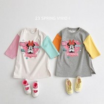 아기 디즈니원피스 캐릭터원피스 키즈원피스 아기실내복 유아실내원피스