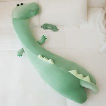 안녕 나는 귀여운 애착인형 쿠션 잠자기 전용 집게 등신대 흰 털털 왕홍 남자, 04 녹색악어독립적인