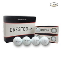 골프공 세척 세척기 브러쉬 기계 Crestgolf 12 개상자 골프 공 최대 거리 3 피스 골프 공 전문 경쟁 화이트 색상 58, 12개