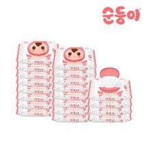 [순둥이] cB-com/베이직 무향 엠보싱 물티슈 휴대 캡형 20매 20팩, 상세 설명 참조, 상세 설명 참조