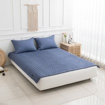 이솔홈 버드 인견 피그먼트 카페트 침대패드 SS, 버드 카페트(SS), 네이비