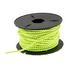 3x3mm 충격 코드 야외 서바이벌 캠핑 하이킹을위한 탄성 로프 해양 보트 크래프팅 기어 번들, 녹색