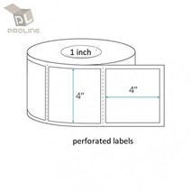 4x4 375 Per Roll Direct Thermal Labels for Zebra GC420d GC420t GK420d GK420t GX420d GX420t LP2844 LP, 1