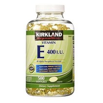 커클랜드 시그니처 비타민 E 400IU 500정, 단일수량, 단일개당 용량/중량/정