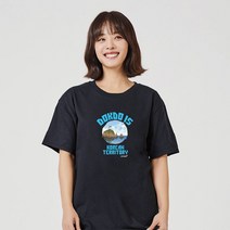 월동준비 키밍 독도는 한국땅 그래픽 반팔티 사계절티셔츠