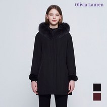 올리비아로렌 허리 스트링 폭스퍼 패딩점퍼 VOCKAVWA221