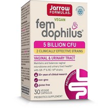Jarrow Formulas 여성용 펨도피러스 50억 유산균 식물성 캡슐 60정, 30 Count (Pack of 12)
